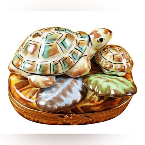 Limoges Turtle Family Porcelain Figurine Collectible 100% Auth… - Picture 2 of 14